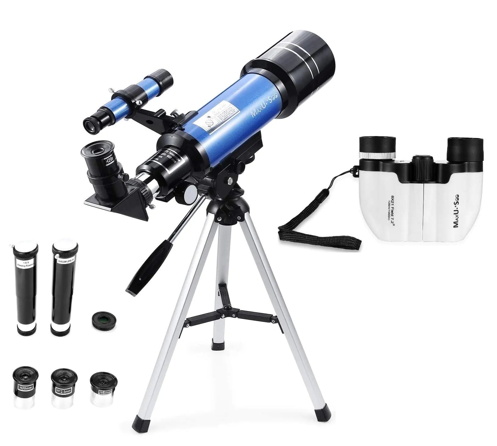 MaxUSee 70mm Refractor Telescope